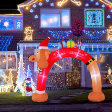 8FT Inflatable Dachshund Christmas Arch Yard Decoration product image 8FT Inflatable Dachshund Christmas Arch Yard Decoration product image