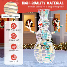 4FT Iridescent Christmas Snowman  product image