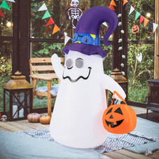 6Ft Halloween Inflatable Ghost with Jack-O-Lantern  product image