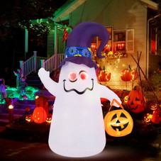 6Ft Halloween Inflatable Ghost with Jack-O-Lantern  product image