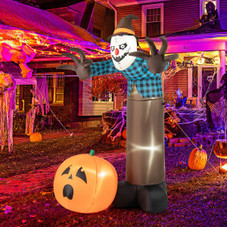 7FT Inflatable Haunted Scarecrow Yard Decoration with Built-in LED Lights product image
