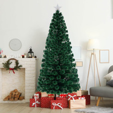 4/5/6/7 ft Artificial Christmas Tree with Vibrant Fiber Optics  product image