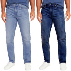 Men's Flex-Stretch Slim Straight Jeans with 31-Inch Inseam (1 or 2-Pair) product image