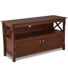 44" TV Stand Console with Wooden Storage Shelf product image