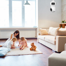 360-Degree 1080p Dual Lens E27 Wi-Fi Security Camera with Night Vision product image