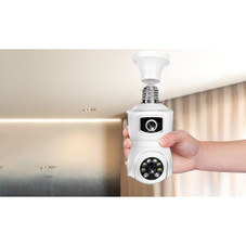 360-Degree 1080p Dual Lens E27 Wi-Fi Security Camera with Night Vision product image