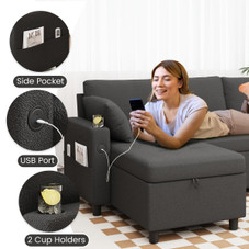 3-in-1 Convertible Sleeper Sofa  product image