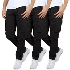 Men's Flex-Stretch Cotton Cargo Pants (1 to 3-Pack) product image