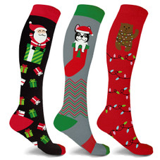 Holiday Fun Knee-High Compression Socks, 15-20mmHG (3-Pair) product image