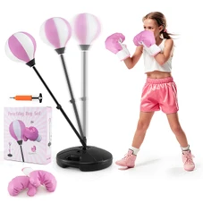 Kids' Adjustable Punching Bag Set with Boxing Gloves product image