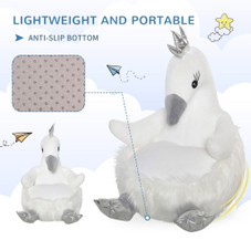 Kids' Swan Stuffed Animal Lounge Chair product image