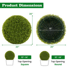 Decorative 20" Faux Boxwood Balls  product image