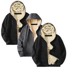 Men's Heavyweight Sherpa-Lined Hoodie (1 or 3-Pack) product image