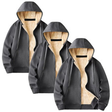 Men's Heavyweight Sherpa-Lined Hoodie (1 or 3-Pack) product image