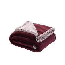 Zakary Flannel Reversible Heathered Sherpa Throw Blanket product image