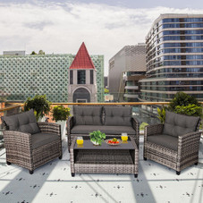 Rattan Patio Furniture Set (4-Piece Set) product image