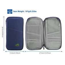 Water-Resistant Travel Zipper Case for Passport, Phone, Cards and More product image