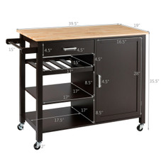 4-Tier Kitchen Island Storage Cart  product image