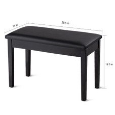 Padded PU Leather Duet Piano Bench product image