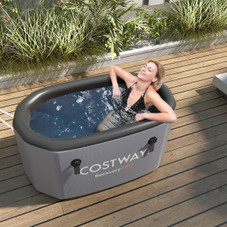XL 129 Gal Oval Ice Bath Tub with Cover product image