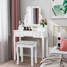Vanity Dressing Table with Cushioned Bench product image