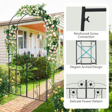 2-in-1 Garden Arbor Decorative Arch product image