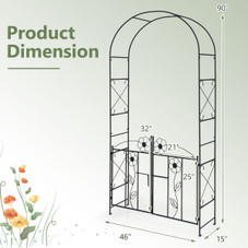2-in-1 Garden Arbor Decorative Arch product image