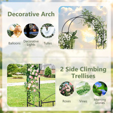 2-in-1 Garden Arbor Decorative Arch product image