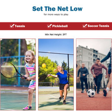 10FT Adjustable Badminton Net Set product image
