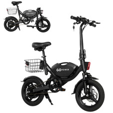 GoPower Compact Folding Adult Mini E-Bike  product image