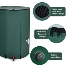 100-Gallon Collapsible Portable Rain Barrel Water Collector with Spigot product image