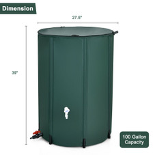 100-Gallon Collapsible Portable Rain Barrel Water Collector with Spigot product image