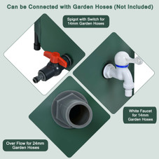 100-Gallon Collapsible Portable Rain Barrel Water Collector with Spigot product image