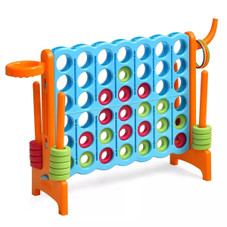 4-in-a-Row Giant Game Set with Basketball Hoop (Optional Carrying Bag) product image