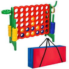 4-in-a-Row Giant Game Set with Basketball Hoop (Optional Carrying Bag) product image
