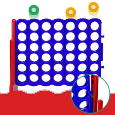 4-in-a-Row Giant Game Set with Basketball Hoop (Optional Carrying Bag) product image