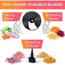 Mueller UltraPrep Food Processor, 8 Cups, Silver product image