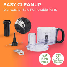 Mueller UltraPrep Food Processor, 8 Cups, Silver product image