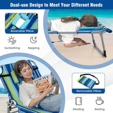 Outdoor Folding Chaise Lounge Chair (2-Pack) product image