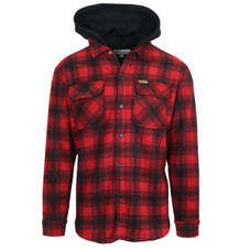 Men’s Hooded Flannel Sherpa-Lined Shacket product image