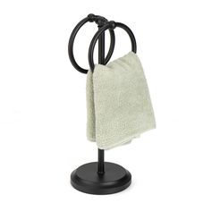 Steel Towel Stand with 2 Hanging Rings product image