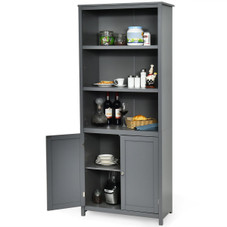 Standing Bookcase with Storage Cabinet product image