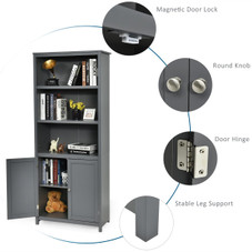 Standing Bookcase with Storage Cabinet product image