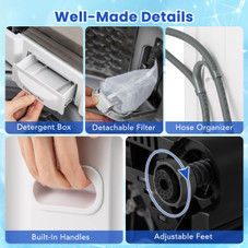 11lbs Portable Automatic Washing Machine  product image 11lbs Portable Automatic Washing Machine  product image