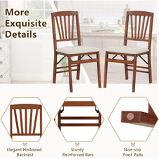 Kitchen Chairs with Rubber Wood Frame (2- or 4-Pack) product image