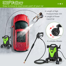 2400-PSI Electric Pressure Washer with 4 Universal Wheels product image
