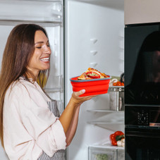 Collapsible Adjustable Reusable Pizza Container (2-Pack) product image