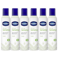 Vaseline Aloe Sensitive 48H Protection Anti-Perspirant, 250mL (6-Pack) product image