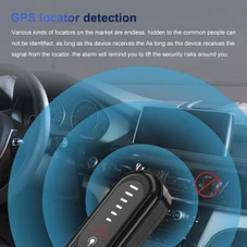 Portable  Hidden Camera Detectors Anti Spy Detector Bug Spy Camera Finder Signal Scanner GPS Car Tracker Listening Devices Detector for Office,Airbnb,Hotels,Bathroom product image