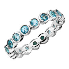 1.60 Carat (ctw) Blue Topaz Ring in Sterling Silver product image 1.60 Carat (ctw) Blue Topaz Ring in Sterling Silver product image